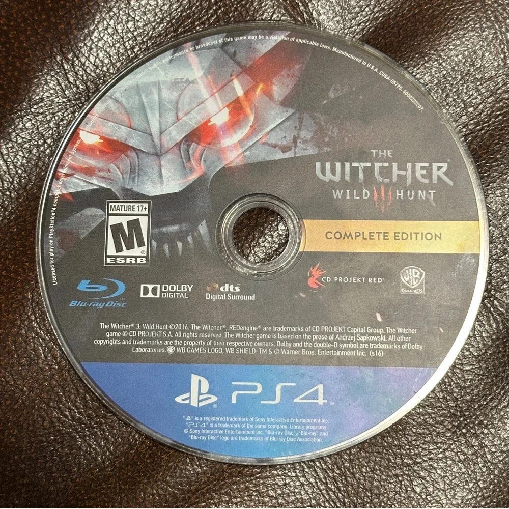 The‎ Witcher 3 Wild Hunt PS4 Sony Play Station Tested Working DISK ONLY